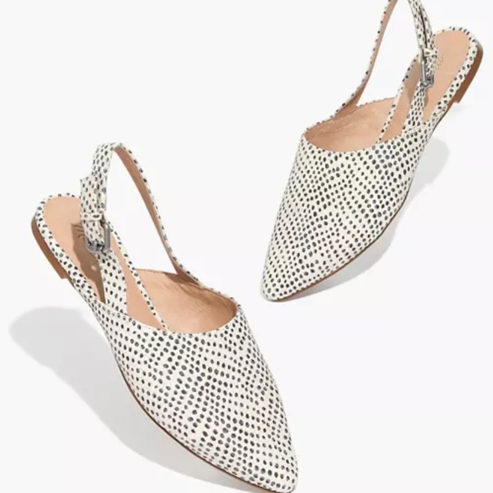 Madewell The Remi Slingback Flat Spotted Leather